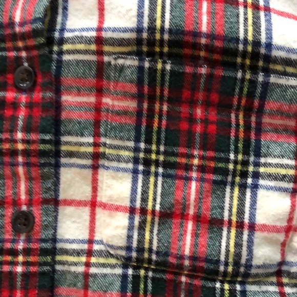 LL Bean Slightly Fitted Plaid Flannel Shirt - Picture 5 of 6